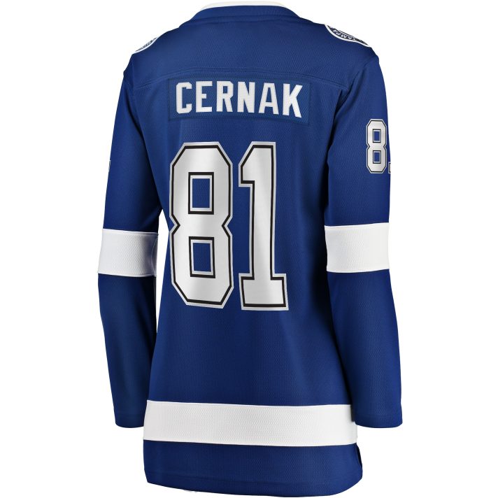 Erik Cernak Home #81 Blue Women's Hockey Jersey