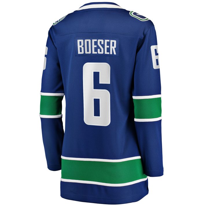 Brock Boeser Home #6 Blue Women's Hockey Jersey