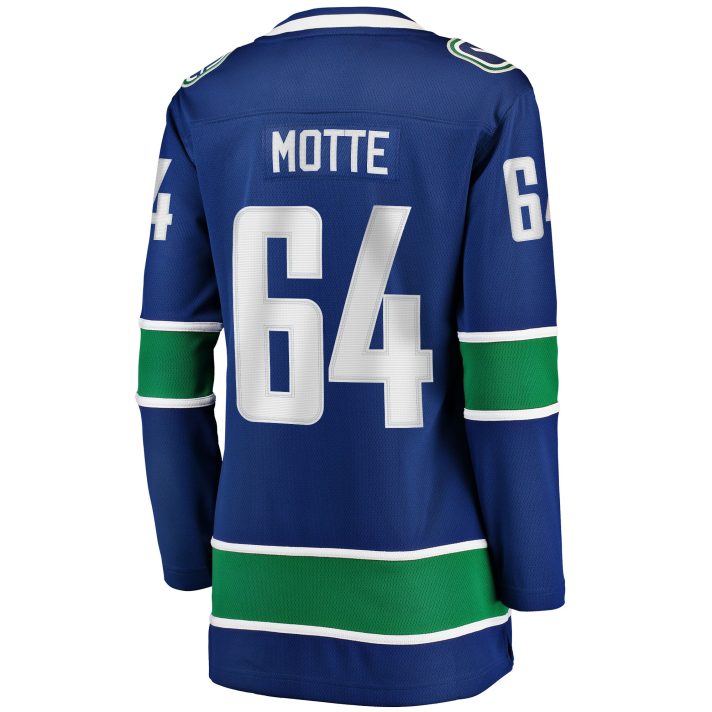 Tyler Motte #64 Blue Home Women's Hockey Jersey