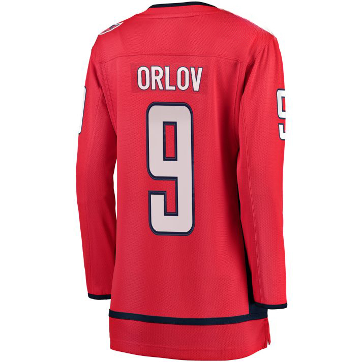 Dmitry Orlov Home #9 Red Women's Hockey Jersey