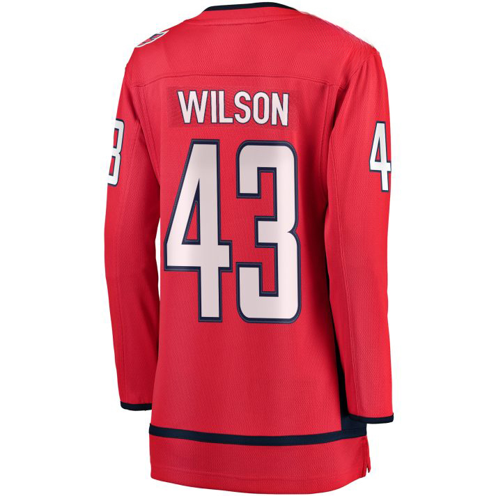 Tom Wilson Home #43 Red Women's Hockey Jersey