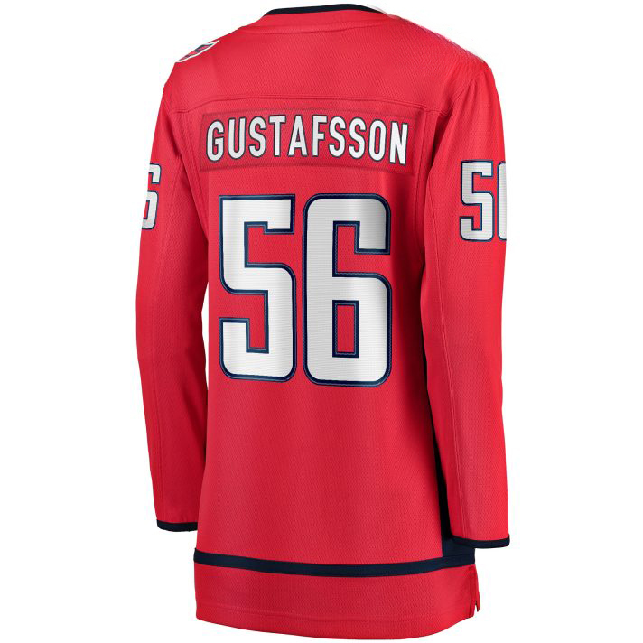 Erik Gustafsson Home #56 Red Women's Hockey Jersey