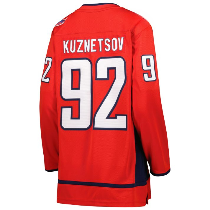 Evgeny Kuznetsov Home #92 Red Women's Hockey Jersey