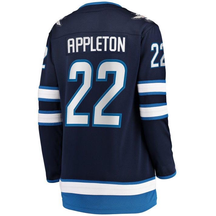 Mason Appleton Home #22 Blue Women's Hockey Jersey