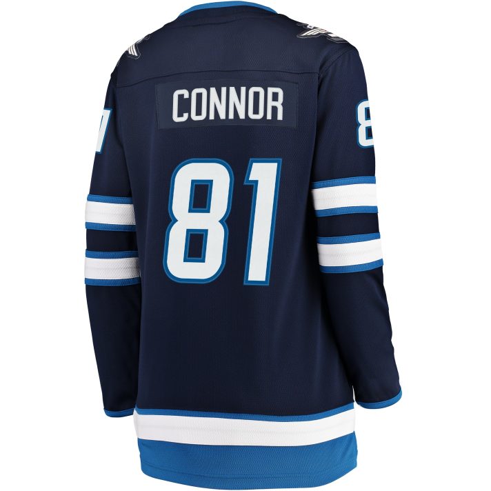 Kyle Connor Home #81 Blue Women's Hockey Jersey